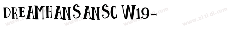 dreamhansansc w19字体转换